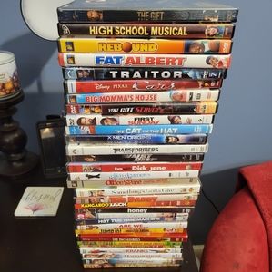 DVD Movies in Case, 2 for $6; 3 for $8